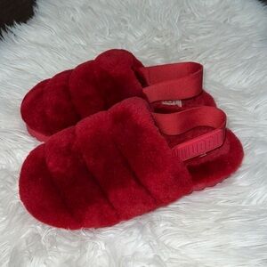 Trendy UGG Super Fluff Slingback Slippers